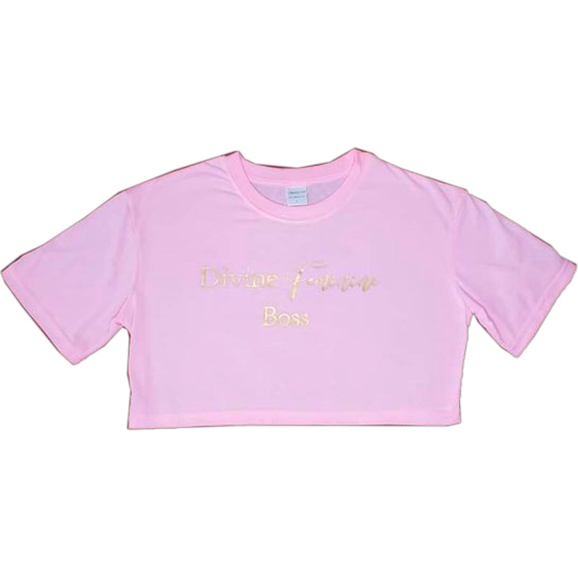 Divine Feminine Boss- Crop top pink